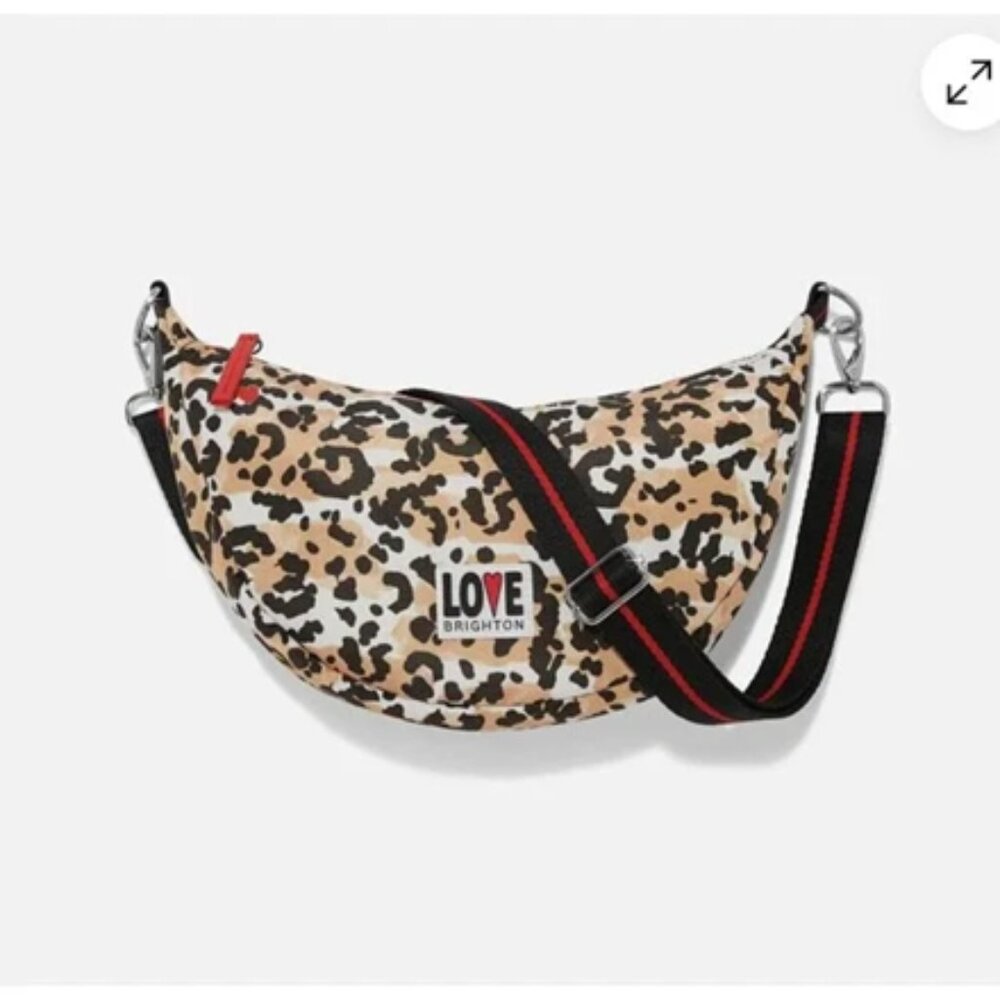 Brighton - Spotted Love Swing Bag - Leopard Print - NWT